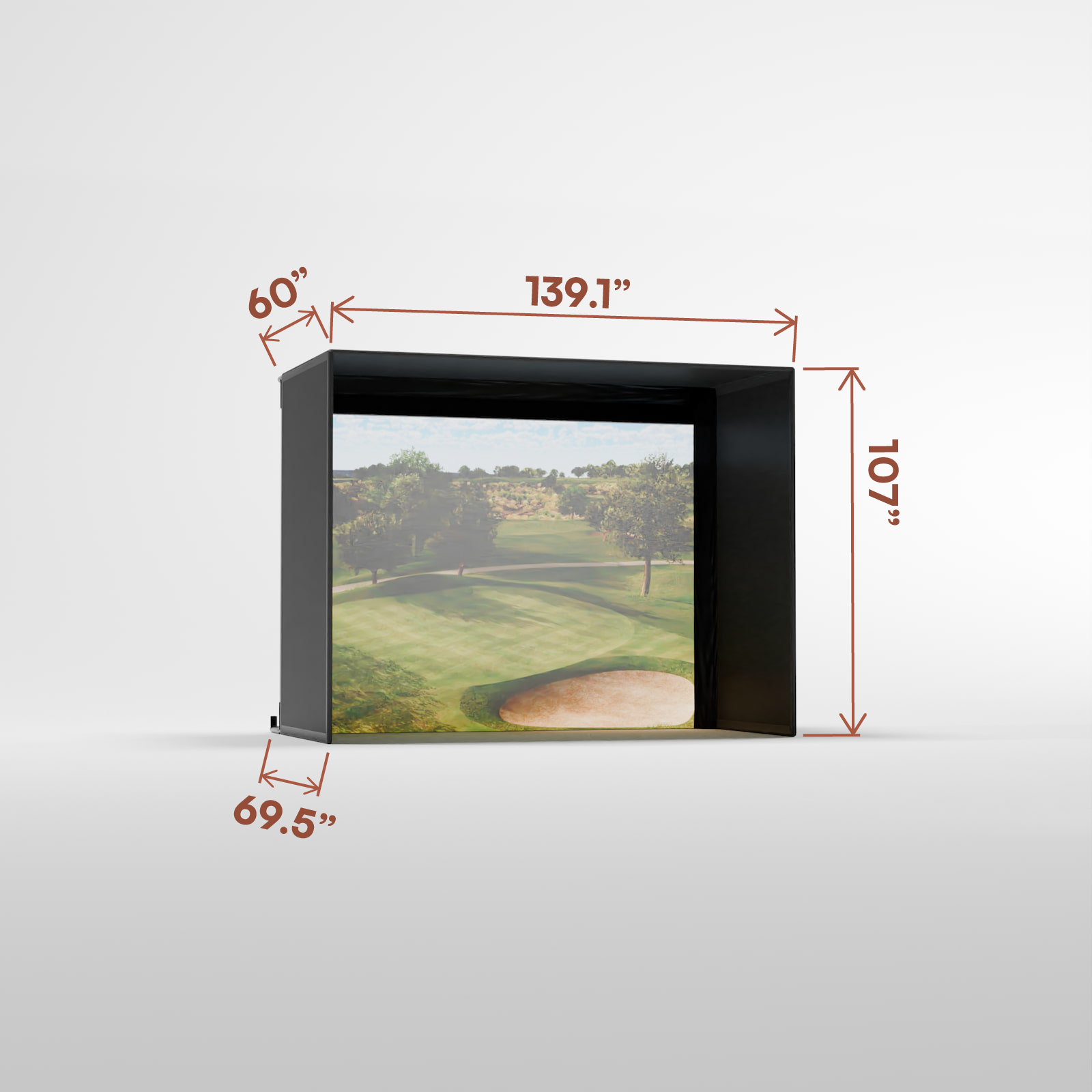 Carl's Place Pro Golf Enclosure Kit with Impact Screen